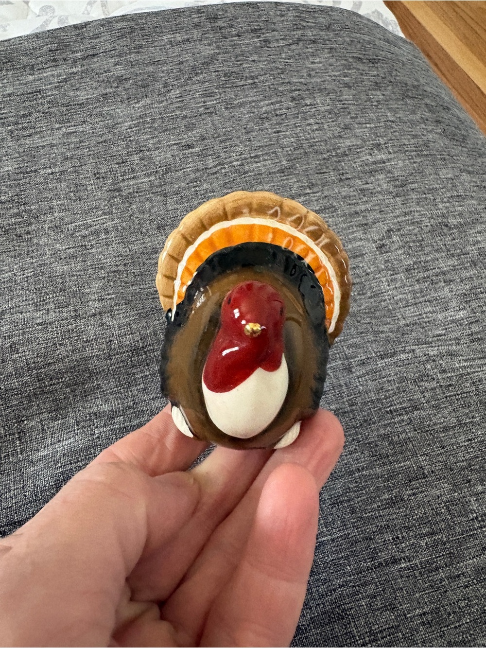 Nora Fleming Mini Brown and Red Turkey - Picture 5 of 5